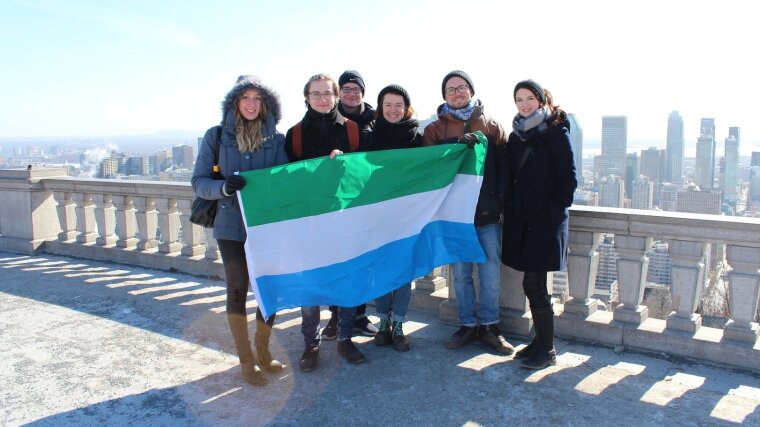 Delegation on Rooftop